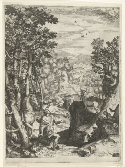 Die Vision des heiligen Eustachius von Cornelis Cort